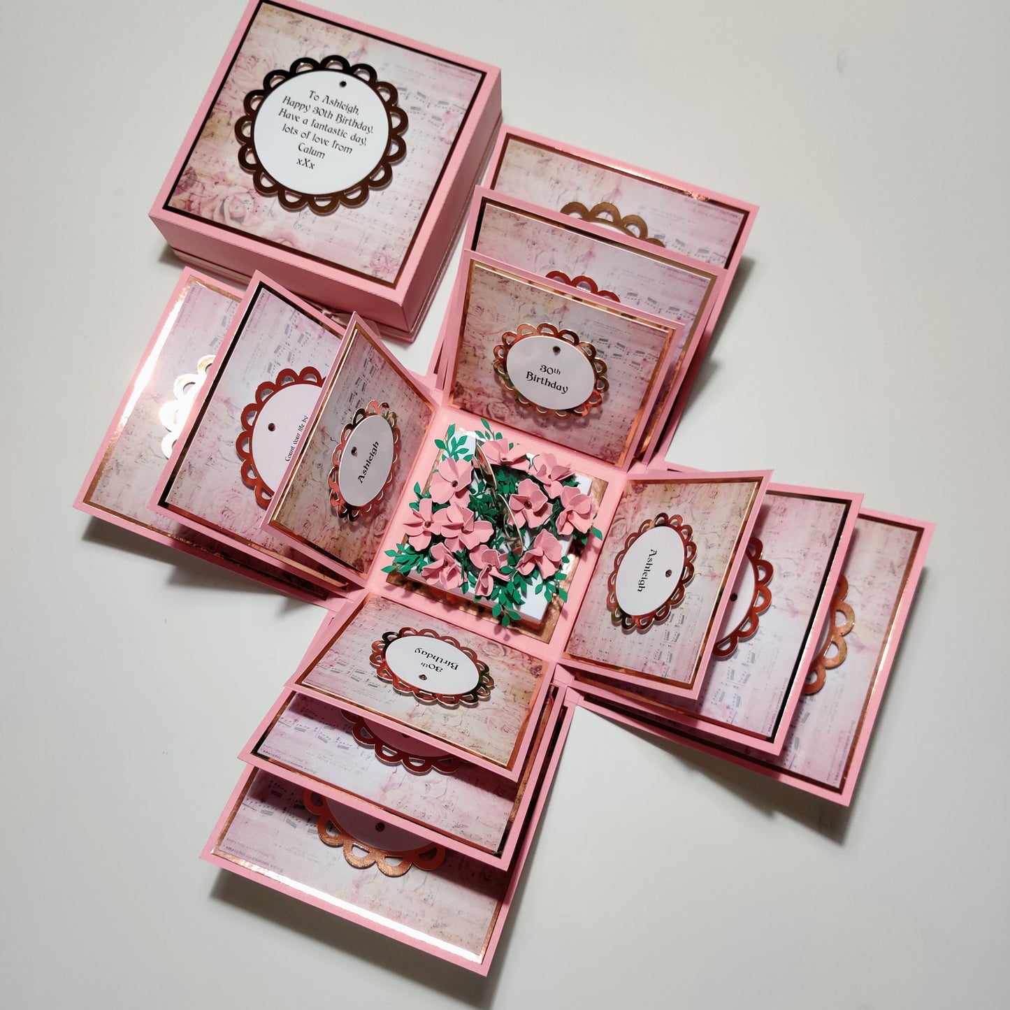 30th Birthday Celebration Occasion Box ~ Pink