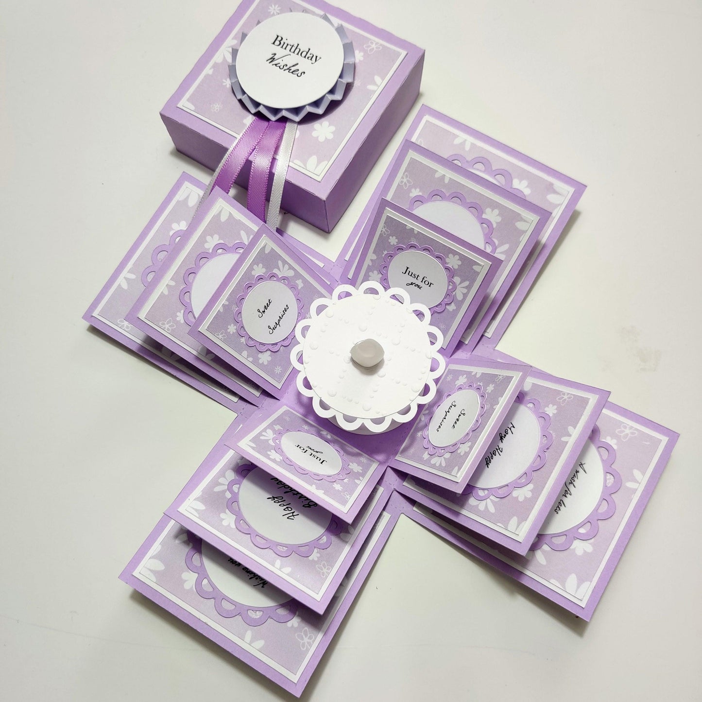 Birthday-Cake-Cake-Box-Card-Lavender-Exploding-Box-Co-