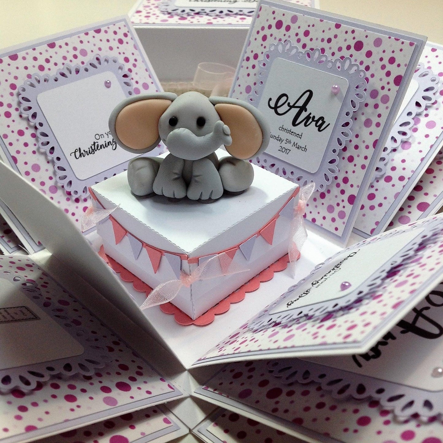 Exploding Christening Keepsake Gift Box ~ Baby Boy - Christneing Gift - Christenings - Baptism - Confirmation - Baby Gifts