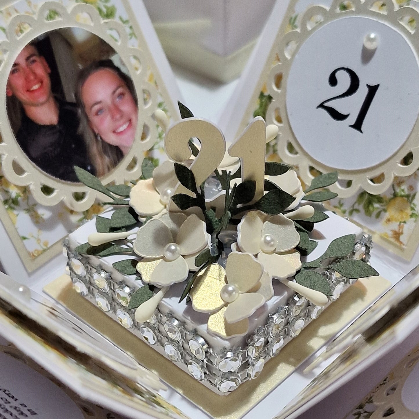 21st Birthday Celebration Occasion Box ~ Yellow Roses